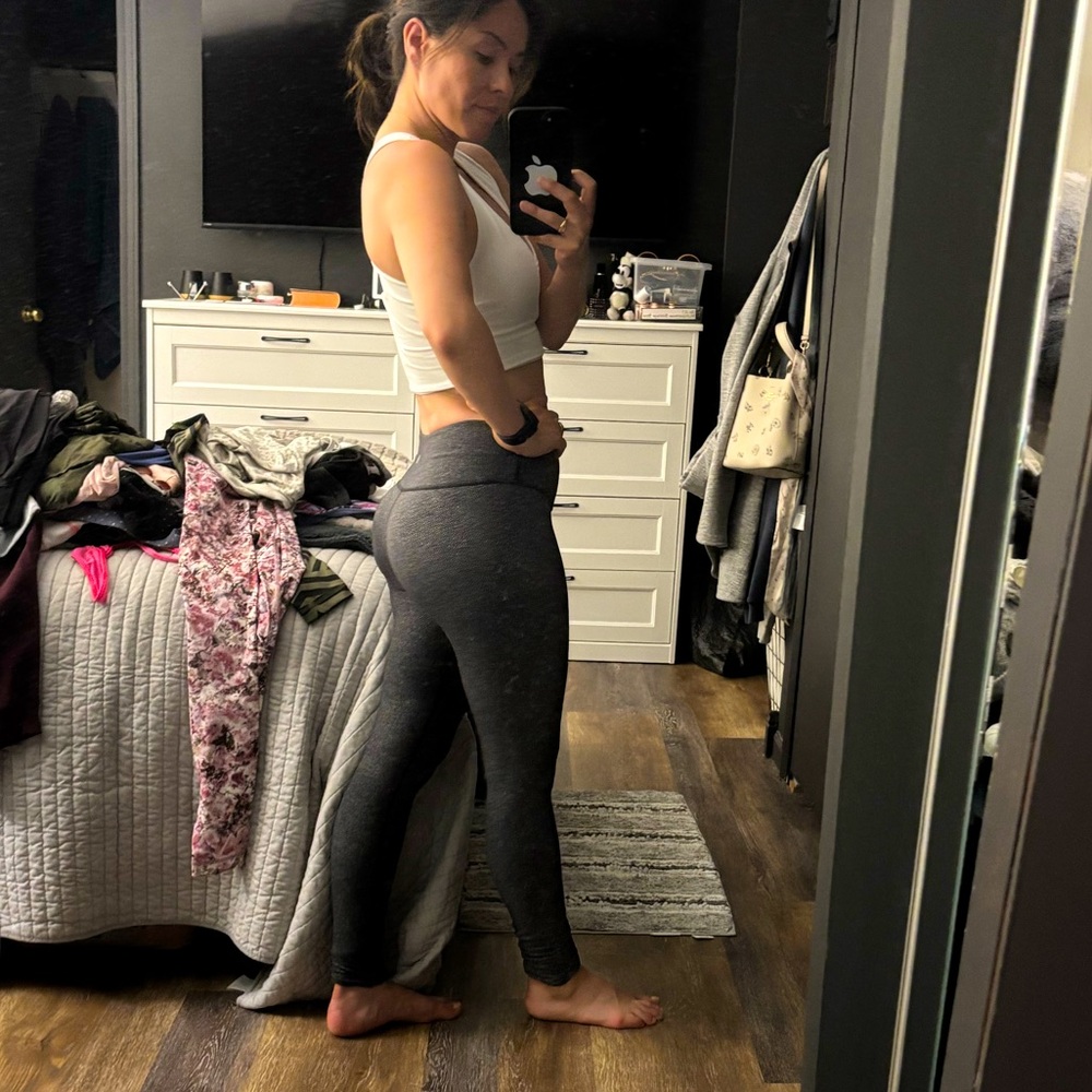 Lululemon Gray Herringbone Leggings